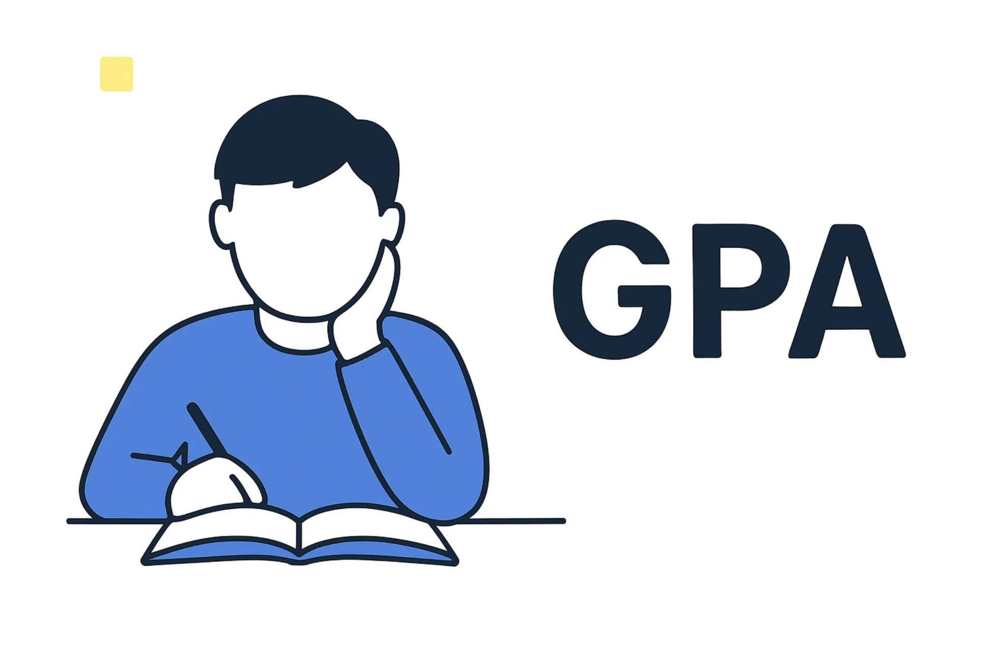 Student studying effectively to improve GPA with books, laptop, and study materials