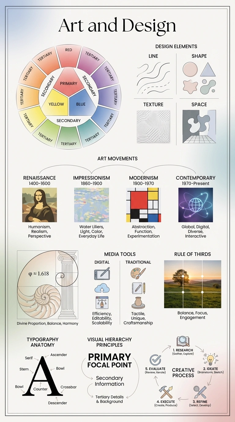 Art and Design Infographic