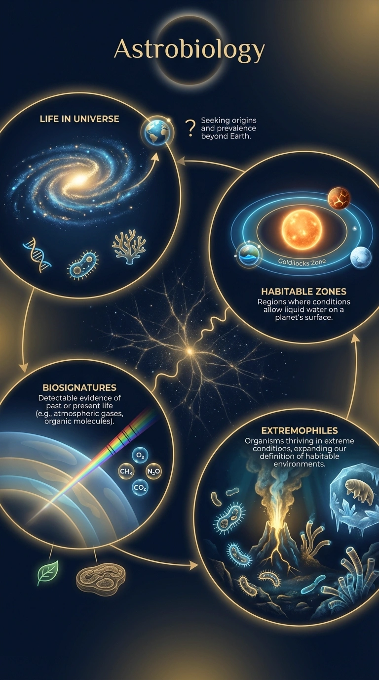 Astrobiology Infographic - Complete Visual Study Guide for Astronomy