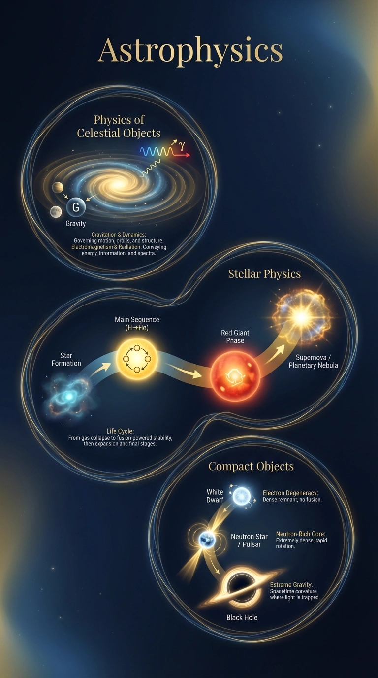 Astrophysics Infographic - Complete Visual Study Guide for Astronomy