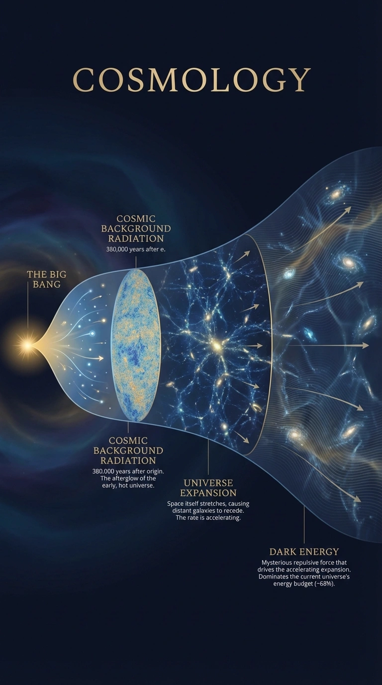Cosmology Infographic - Complete Visual Study Guide for Astronomy