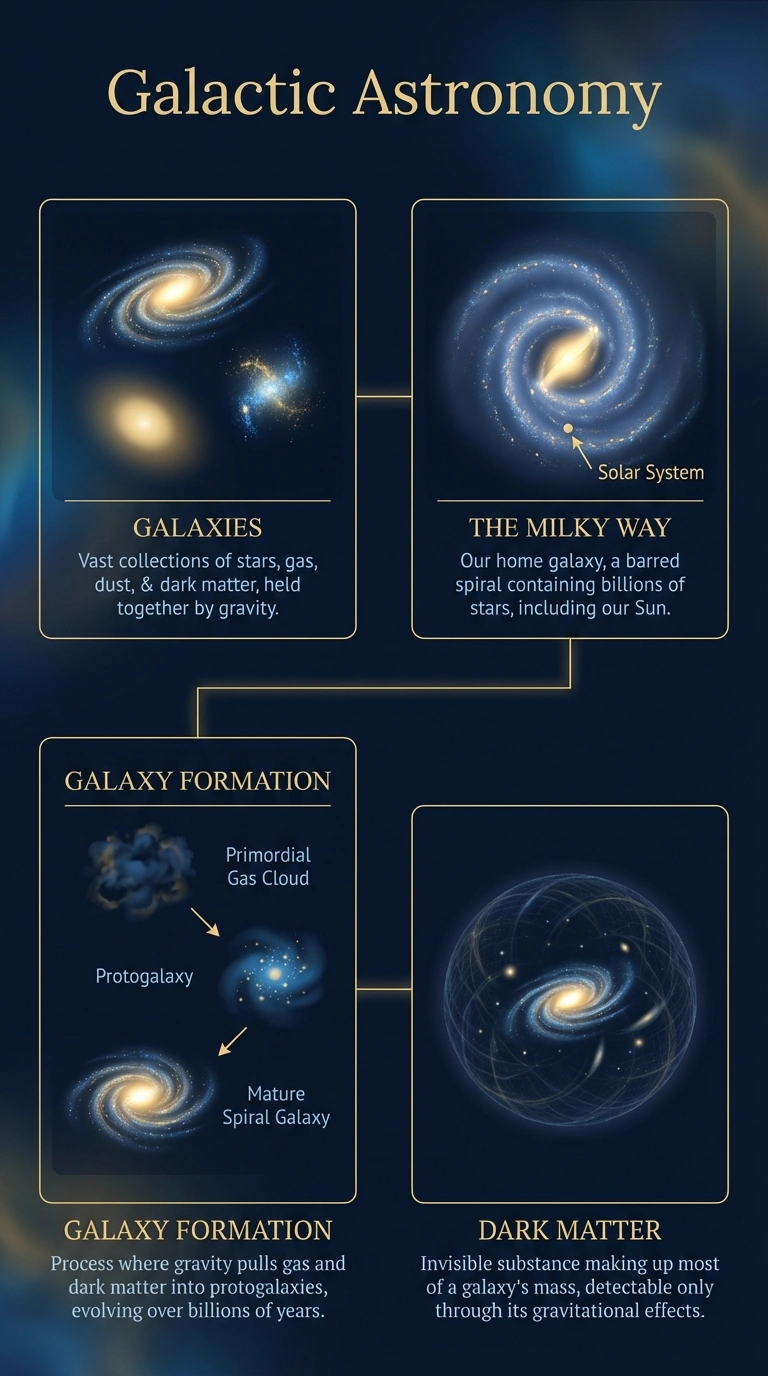 Galactic Astronomy Infographic - Complete Visual Study Guide for Astronomy