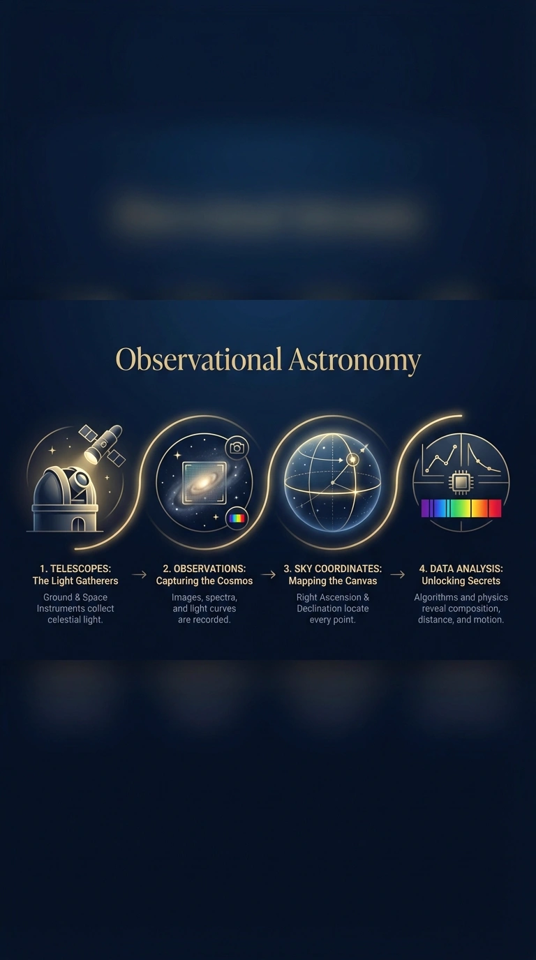 Observational Astronomy Infographic - Complete Visual Study Guide for Astronomy
