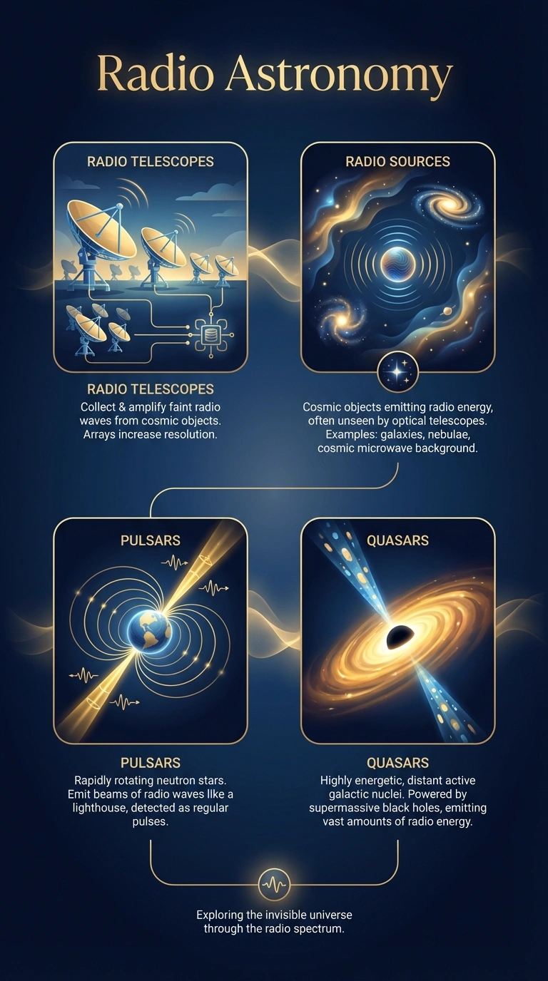 Radio Astronomy Infographic - Complete Visual Study Guide for Astronomy