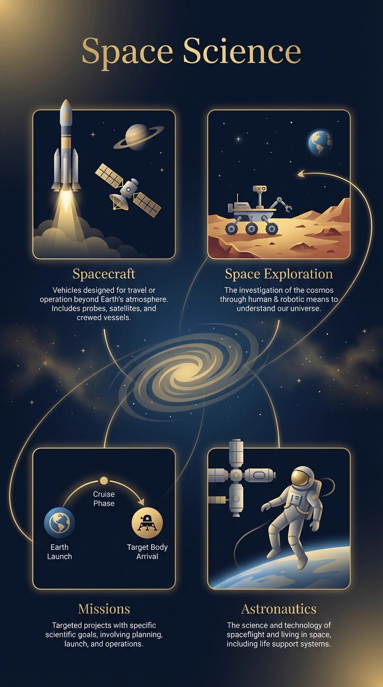 Space Science Infographic - Complete Visual Study Guide for Astronomy