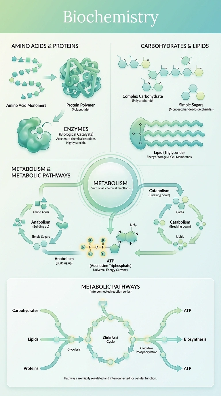 Biochemistry Infographic - Complete Visual Study Guide for Biology