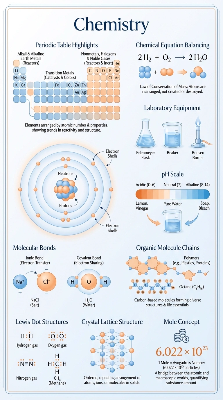 Chemistry Infographic - Organic & Inorganic Chemistry