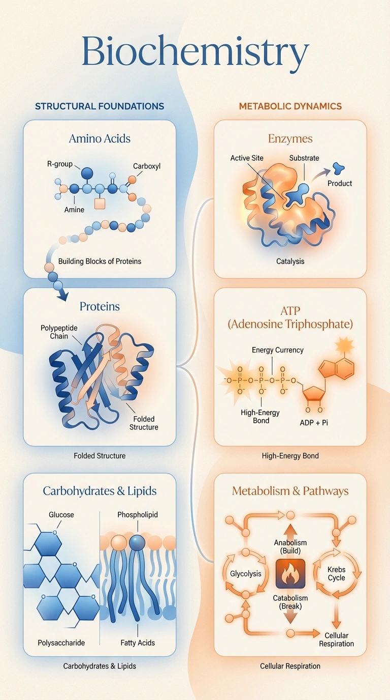 Biochemistry Infographic - Complete Visual Study Guide for Chemistry