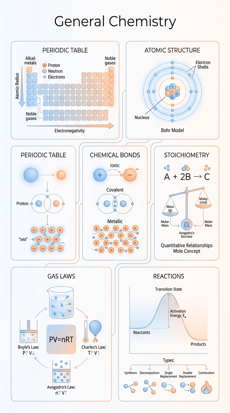 General Chemistry Infographic - Complete Visual Study Guide for Chemistry