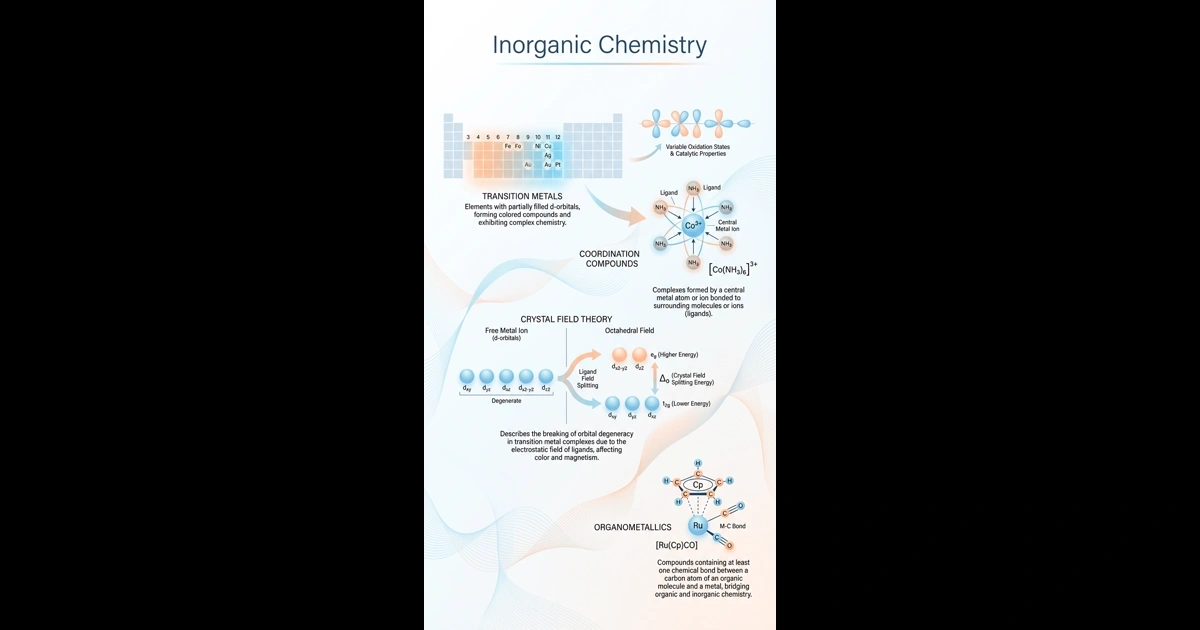 Inorganic Chemistry Infographic - Chemistry Visual Study Guide ...