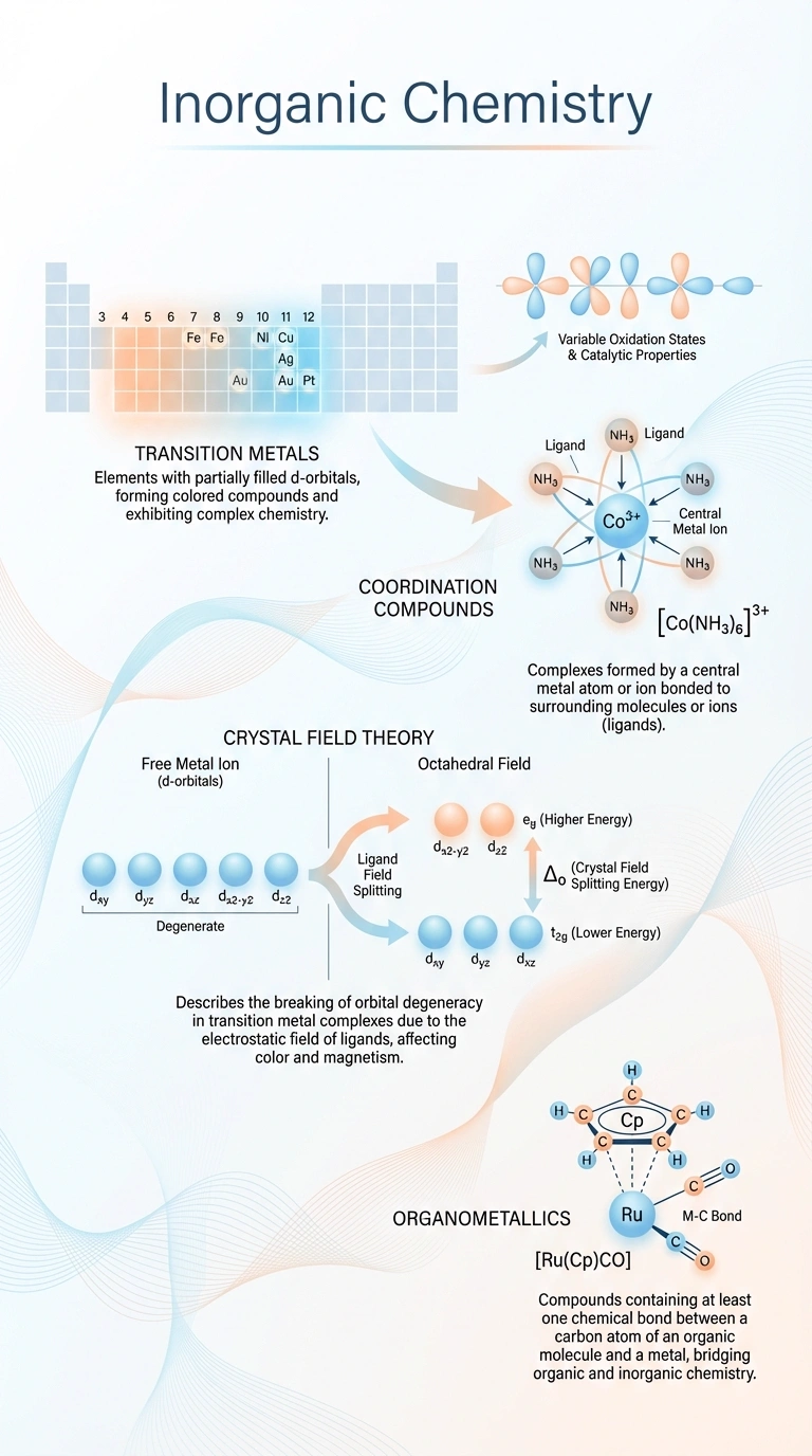 Inorganic Chemistry Infographic - Complete Visual Study Guide for Chemistry