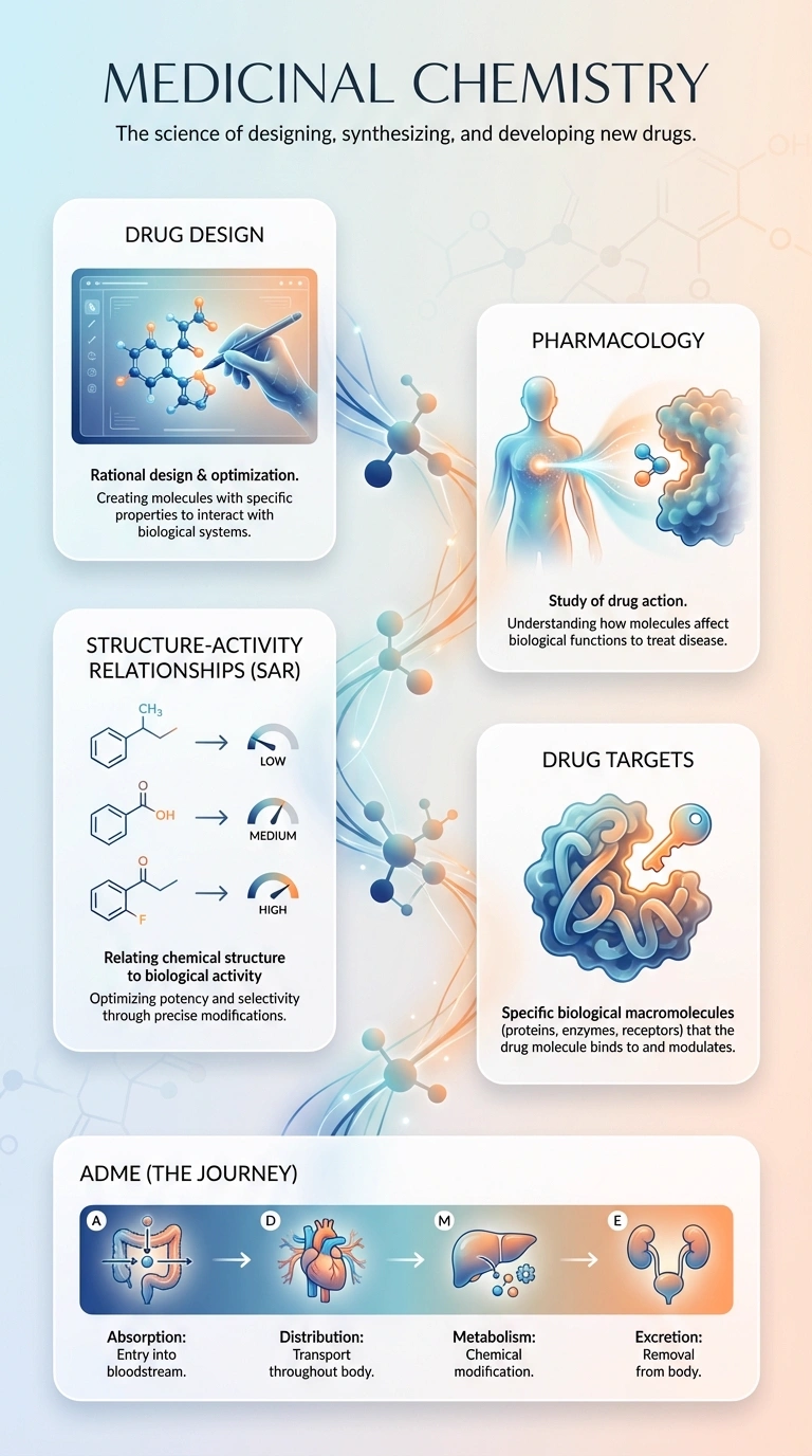 Medicinal Chemistry Infographic - Complete Visual Study Guide for Chemistry
