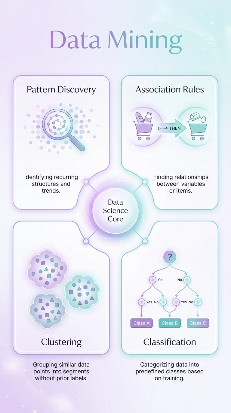 Data Mining Infographic - Complete Visual Study Guide for Data Science