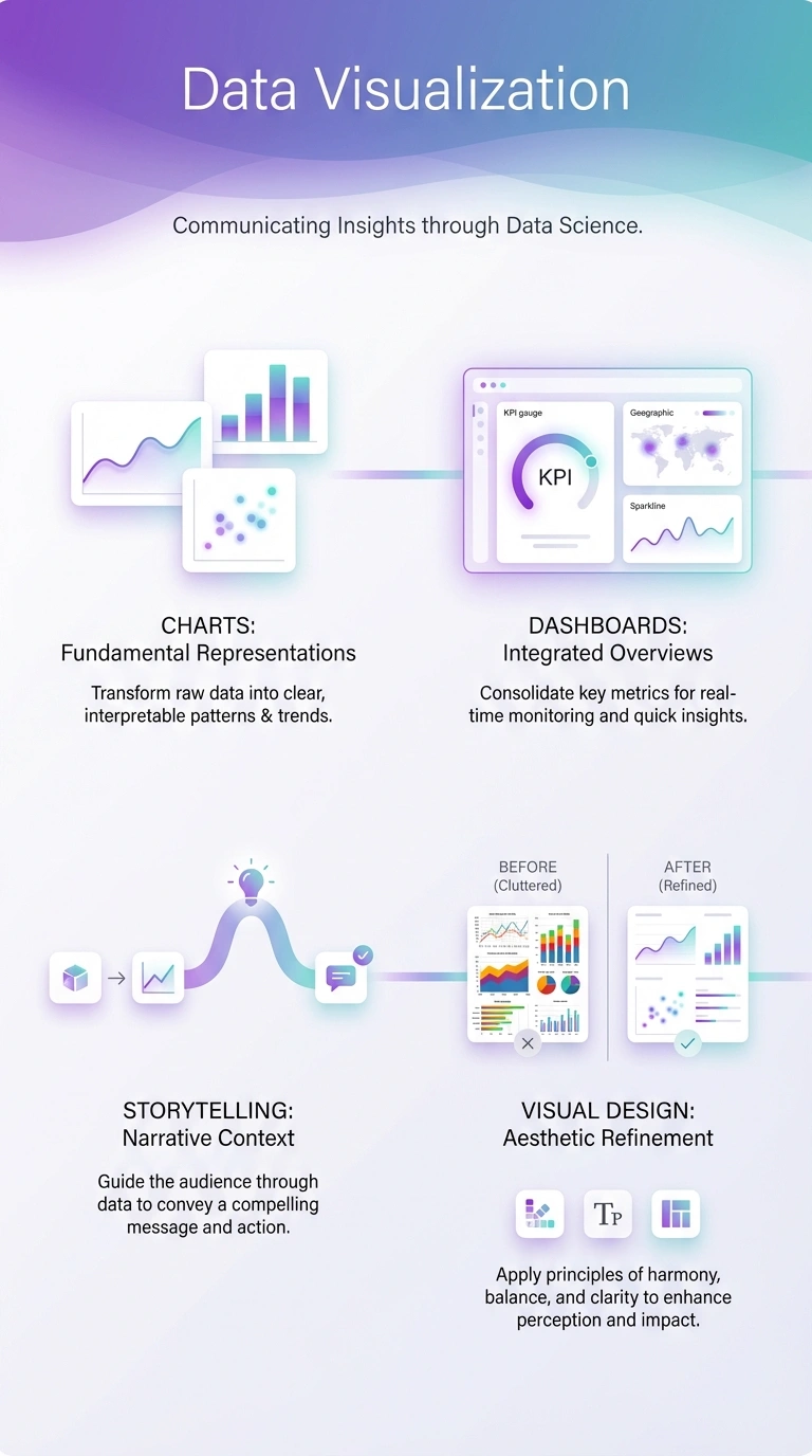Data Visualization Infographic - Complete Visual Study Guide for Data Science