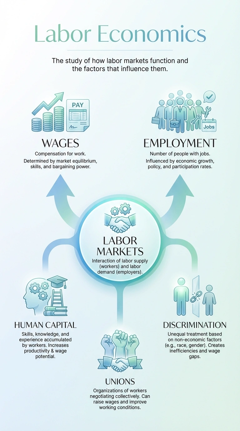 Labor Economics Infographic - Complete Visual Study Guide for Economics