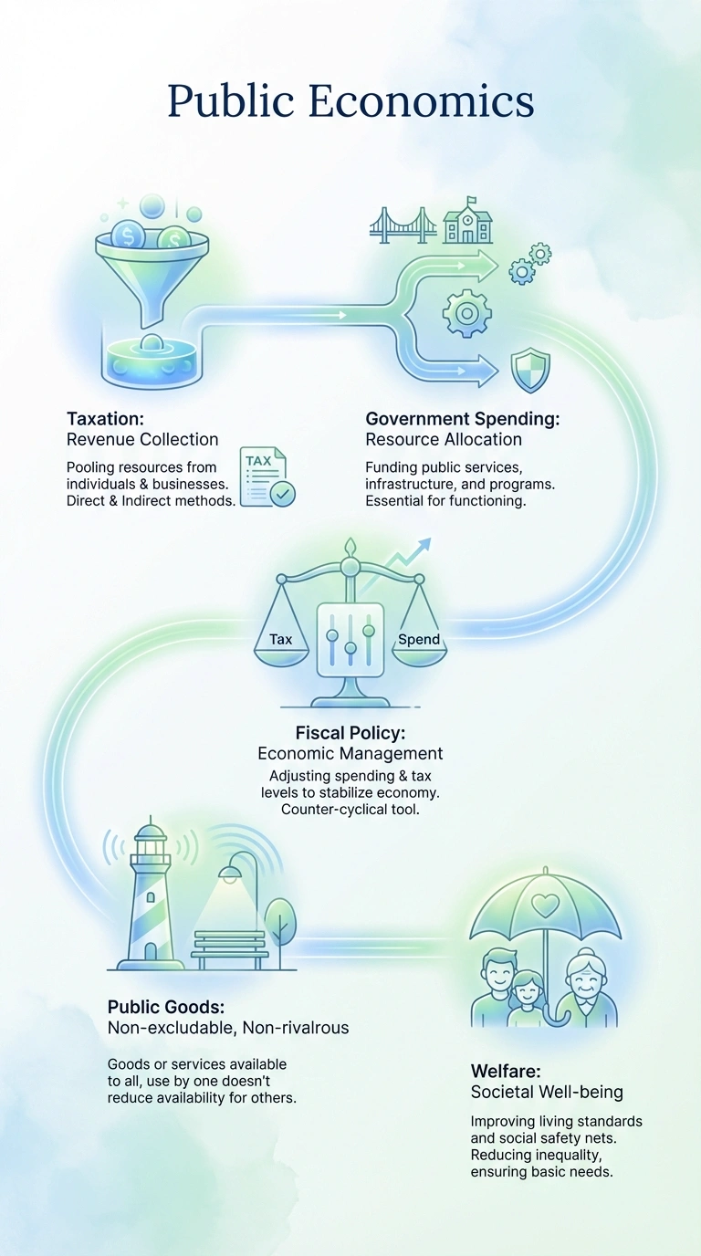 Public Economics Infographic - Complete Visual Study Guide for Economics