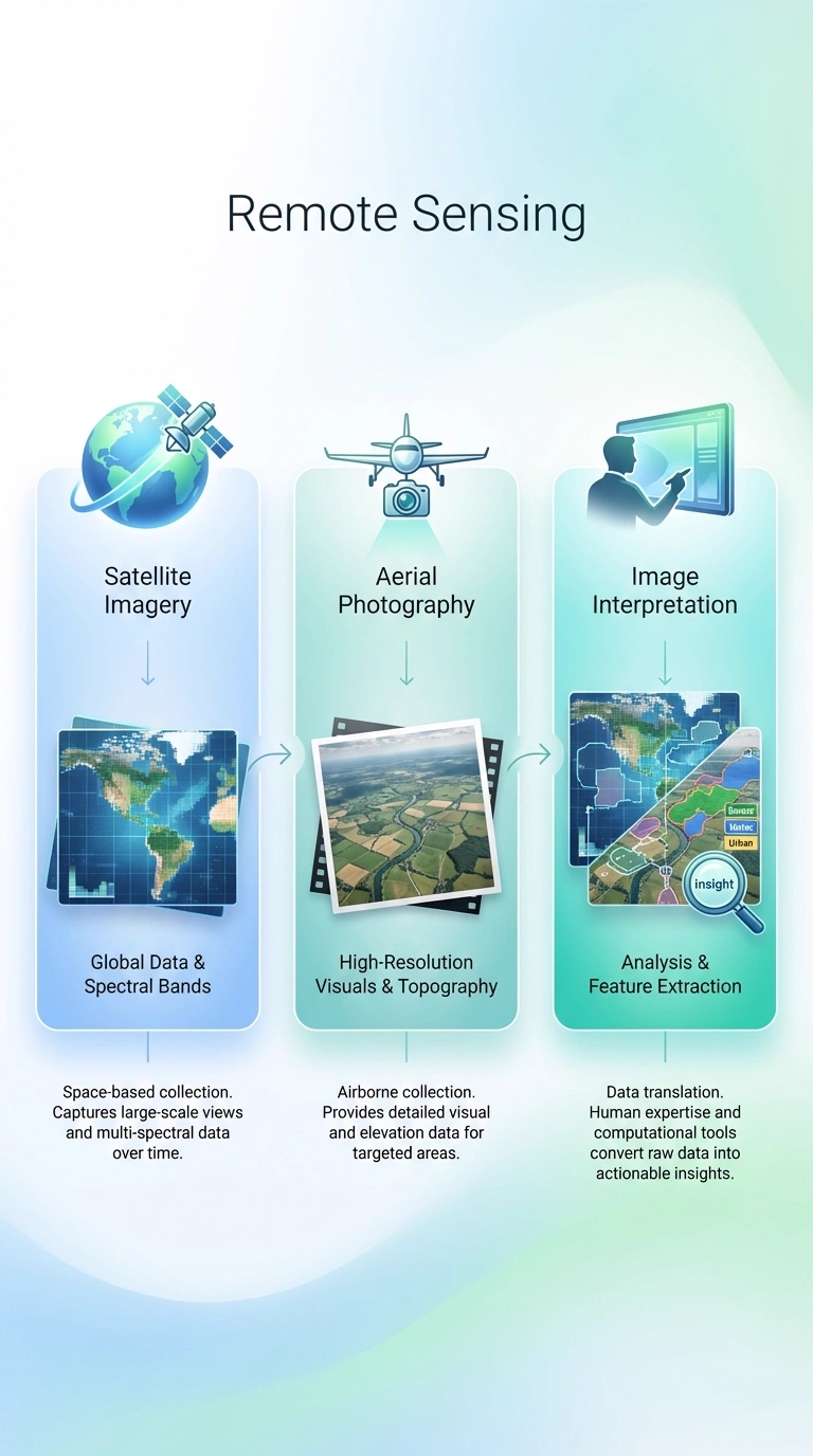 Remote Sensing Infographic - Complete Visual Study Guide for Geography