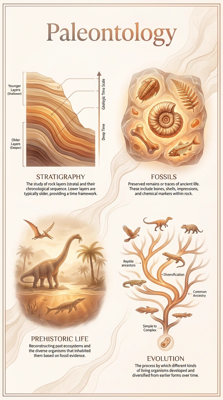 Paleontology Infographic - Complete Visual Study Guide for Geology