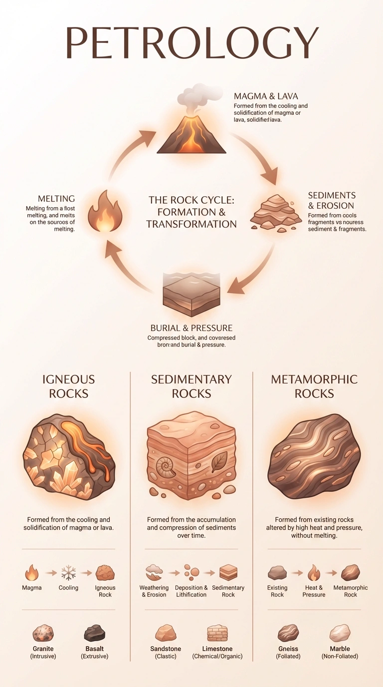 Petrology Infographic - Complete Visual Study Guide for Geology