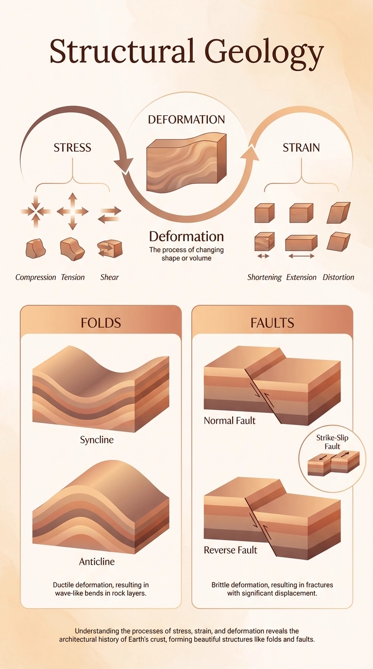Structural Geology Infographic - Complete Visual Study Guide for Geology