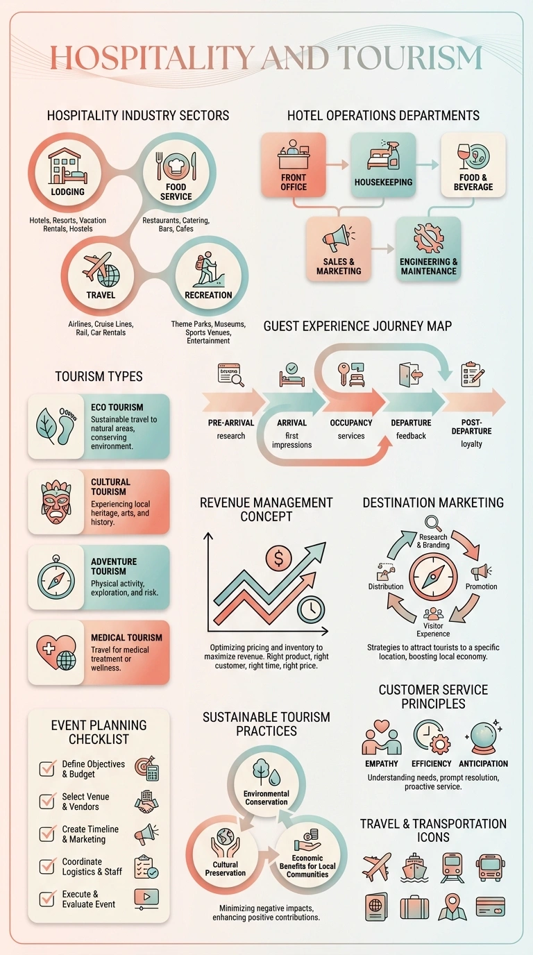 Hospitality and Tourism Infographic