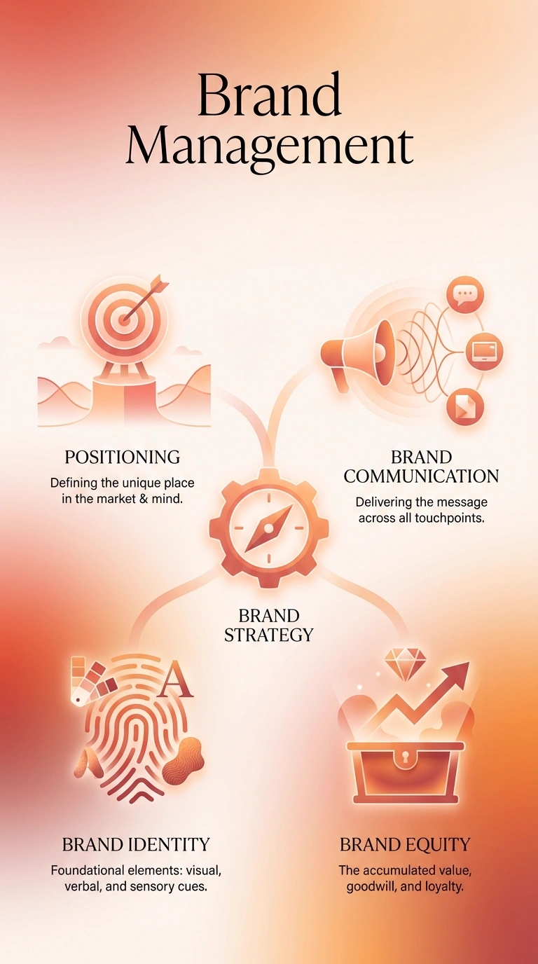 Brand Management Infographic - Complete Visual Study Guide for Marketing