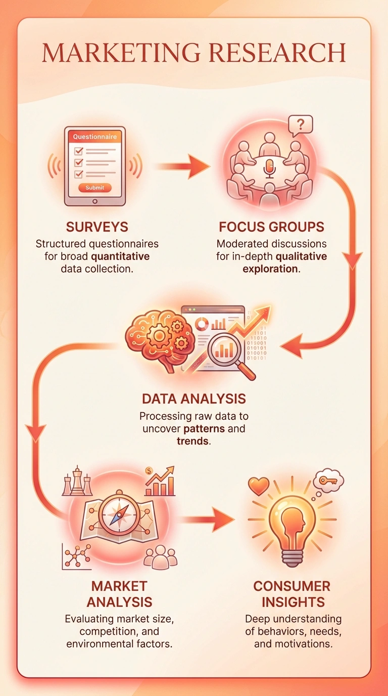 Marketing Research Infographic - Complete Visual Study Guide for Marketing