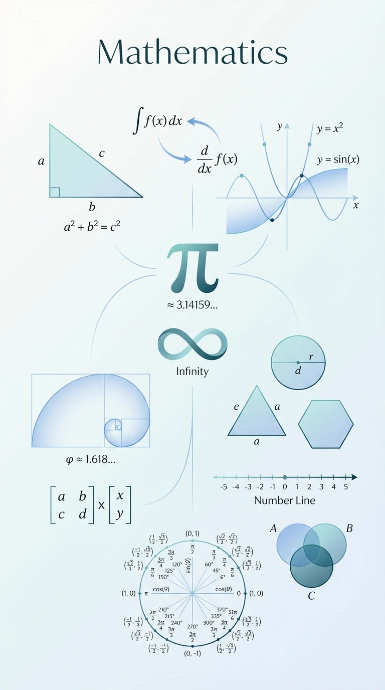 Example: Mathematics Infographic created from lecture content