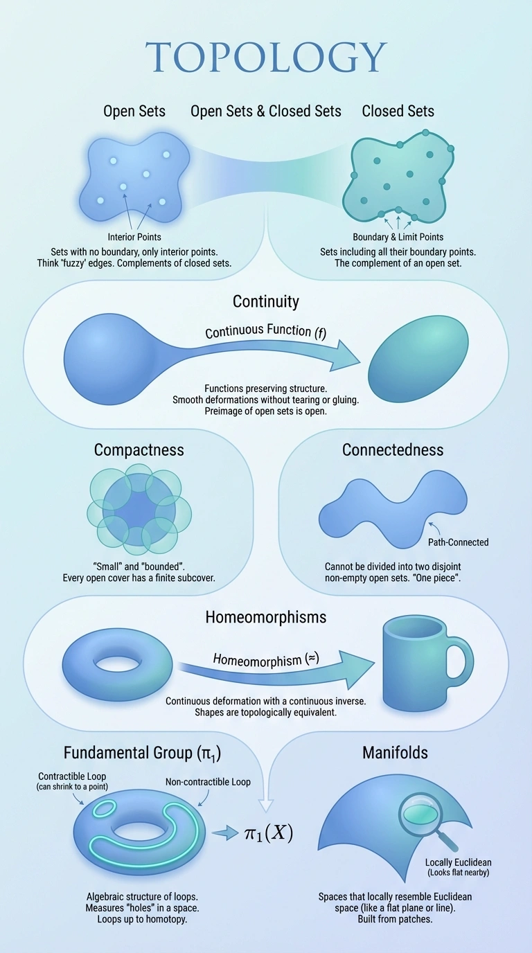 Topology Infographic - Complete Visual Study Guide for Mathematics