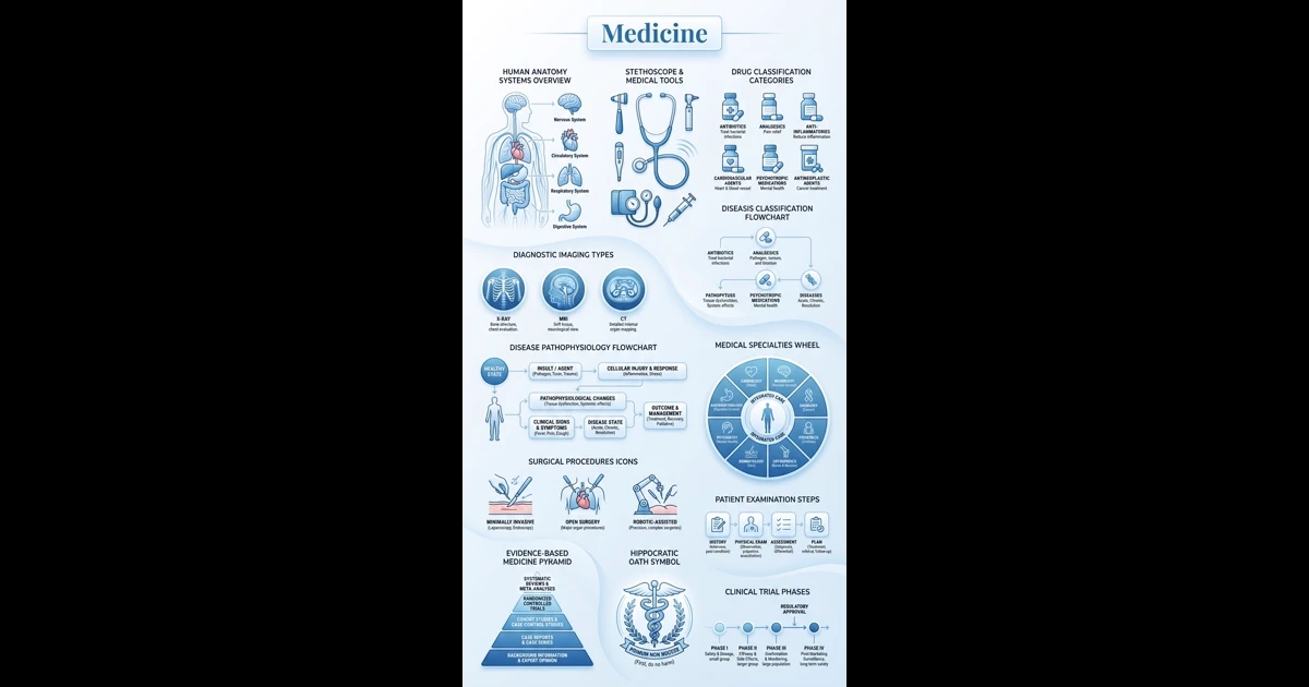 Medicine Infographic - Visual Study Guide | LectureScribe