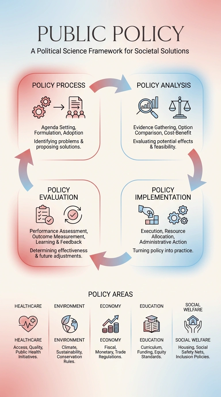 Public Policy Infographic - Complete Visual Study Guide for Political Science