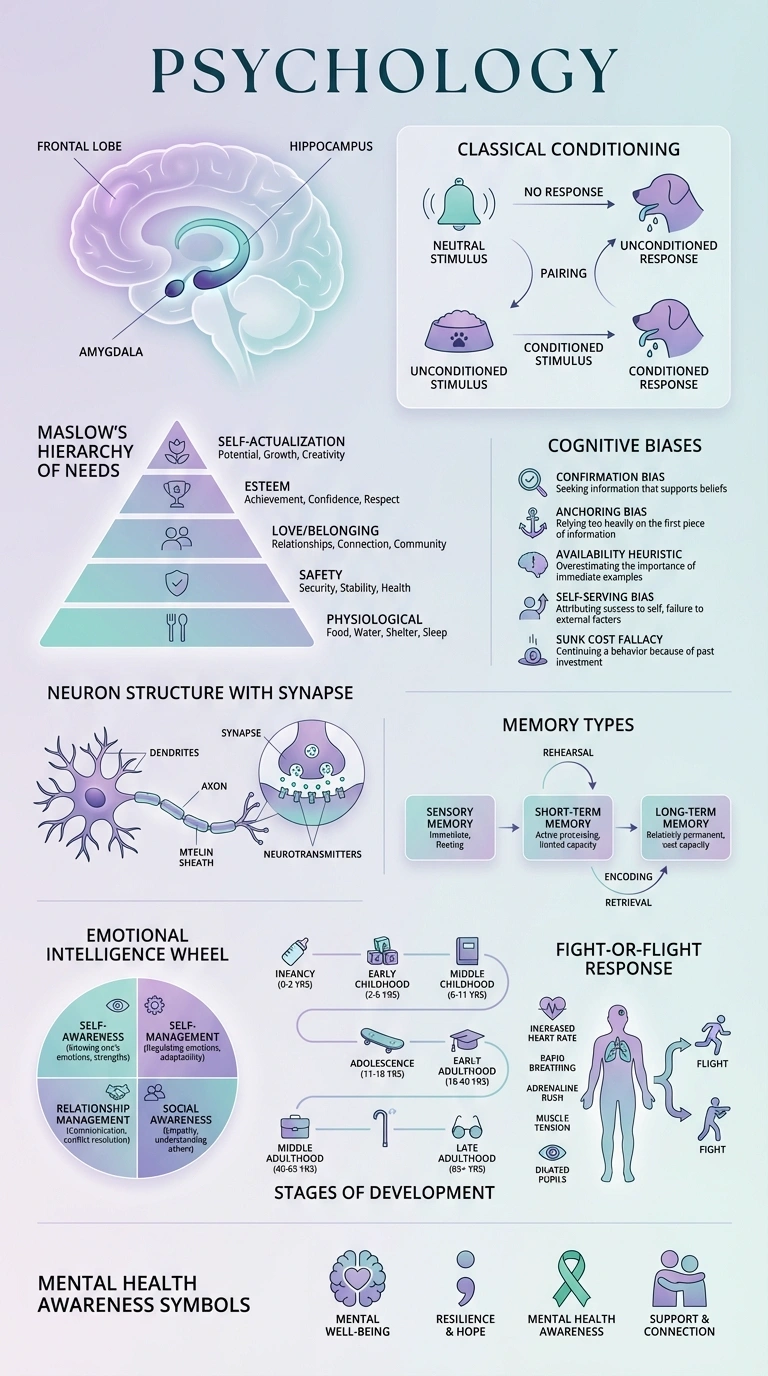 Psychology Infographic - Cognitive & Behavioral Psychology