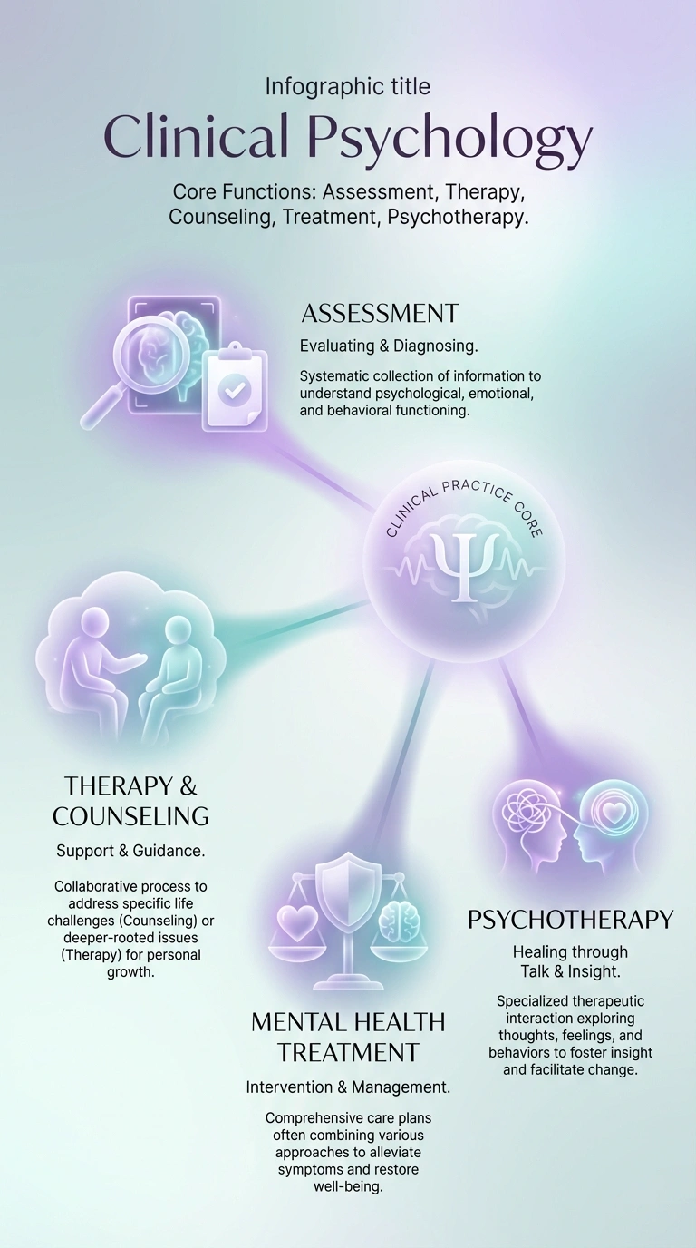 Clinical Psychology Infographic - Complete Visual Study Guide for Psychology