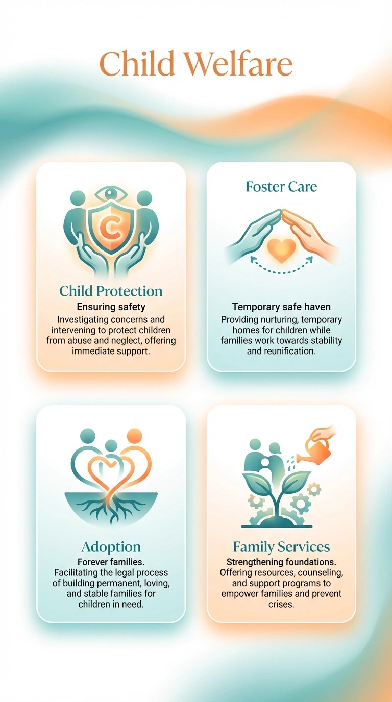 Child Welfare Infographic - Complete Visual Study Guide for Social Work