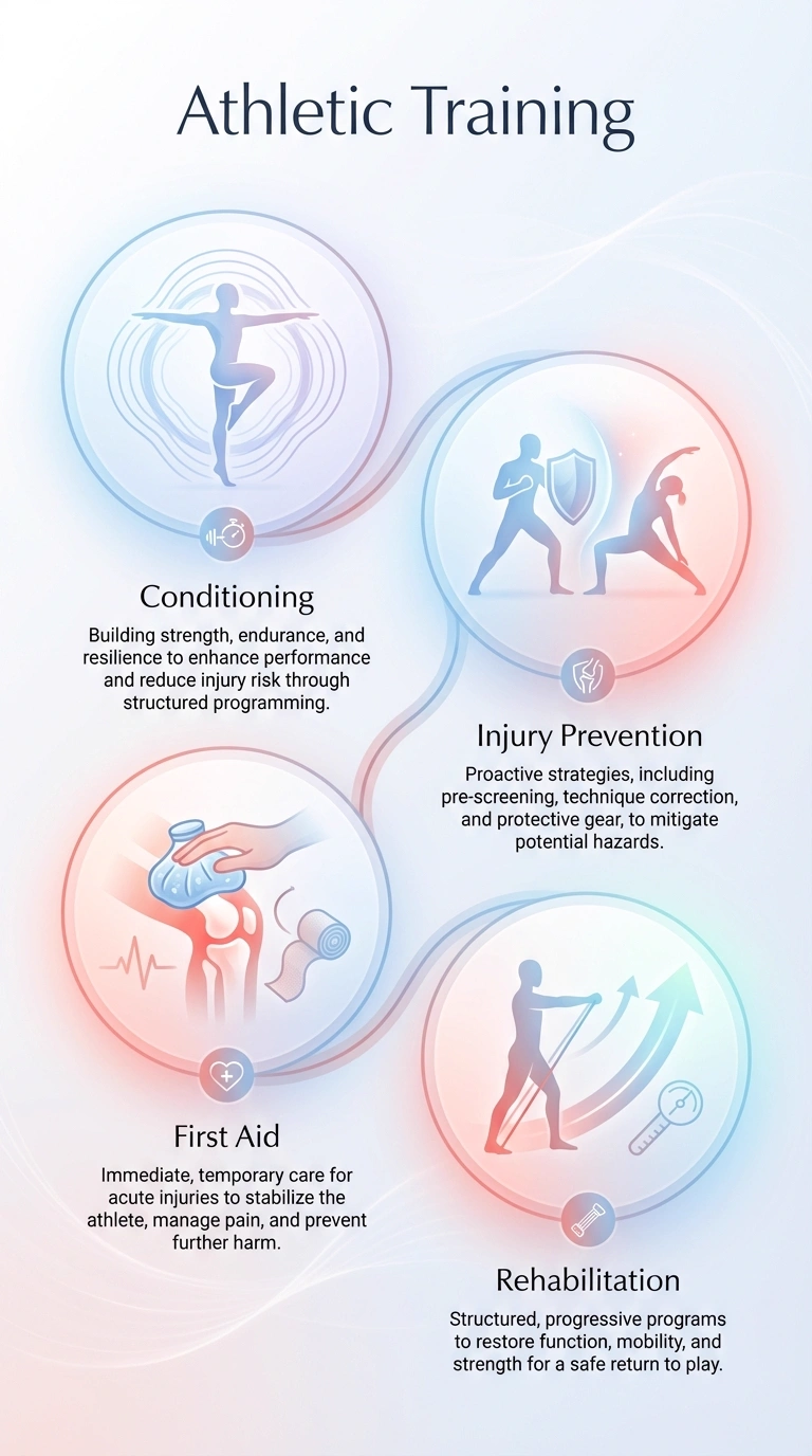 Athletic Training Infographic - Complete Visual Study Guide for Sports Science