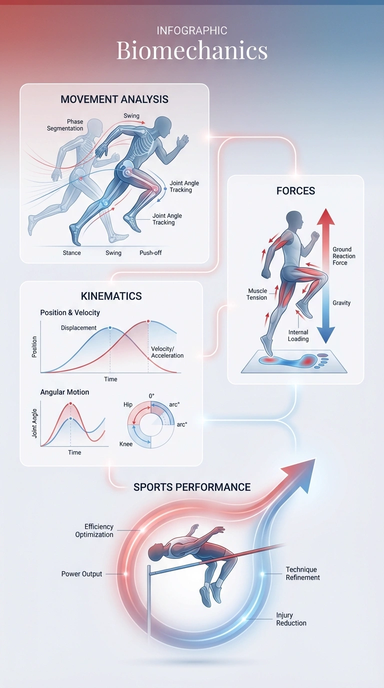 Biomechanics Infographic - Complete Visual Study Guide for Sports Science