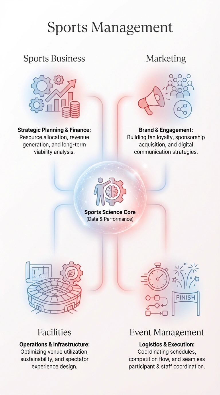 Sports Management Infographic - Complete Visual Study Guide for Sports Science