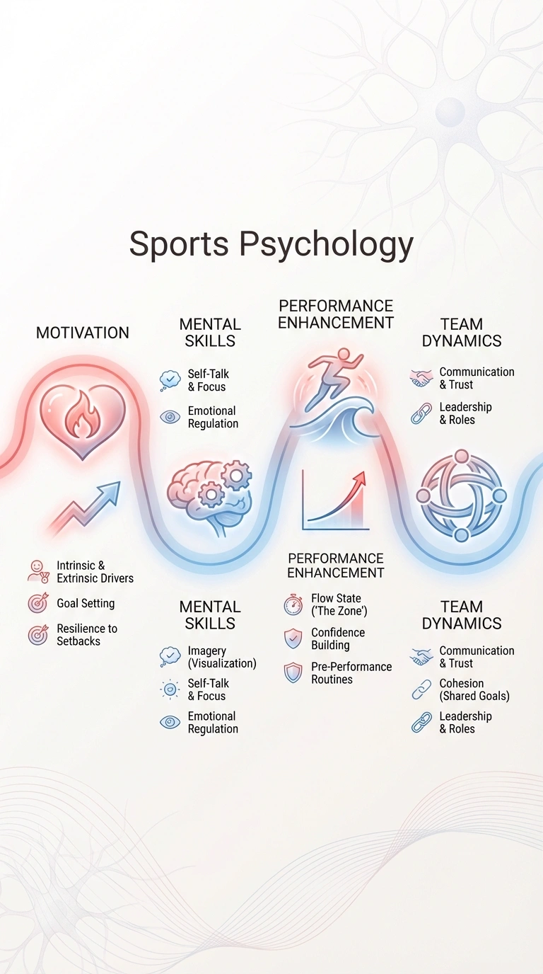 Sports Psychology Infographic - Complete Visual Study Guide for Sports Science