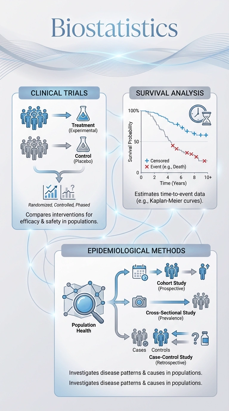 Biostatistics Infographic - Complete Visual Study Guide for Statistics